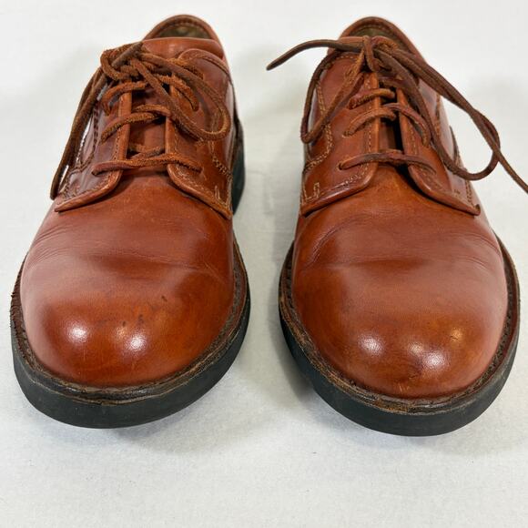 Clarks Shoes Men\'s 10 Cognac Brown Leather Oxford Lace Up Casual Loafers main image 12
